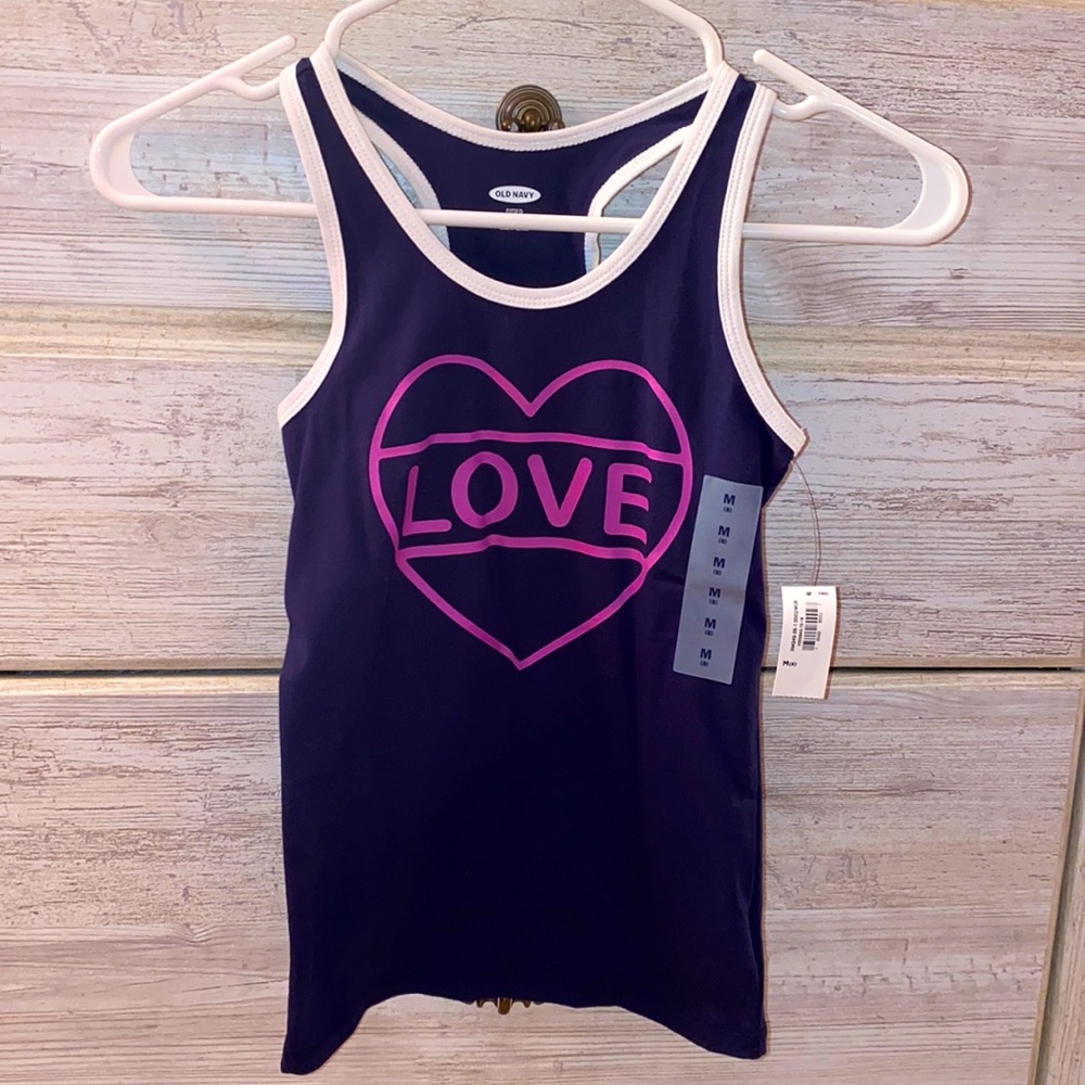 Girls Navy Blue Tank Top
